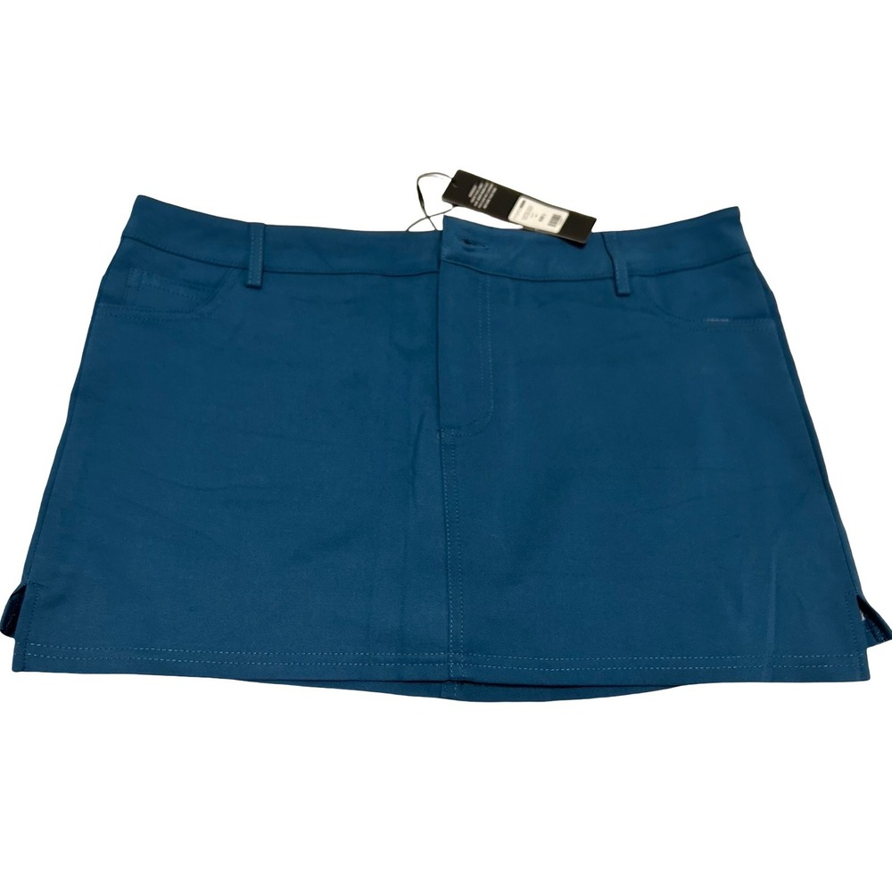 Bottom Mini Skirt Teal Blue Size L NWT Fashion Nova - Picture 3 of 7